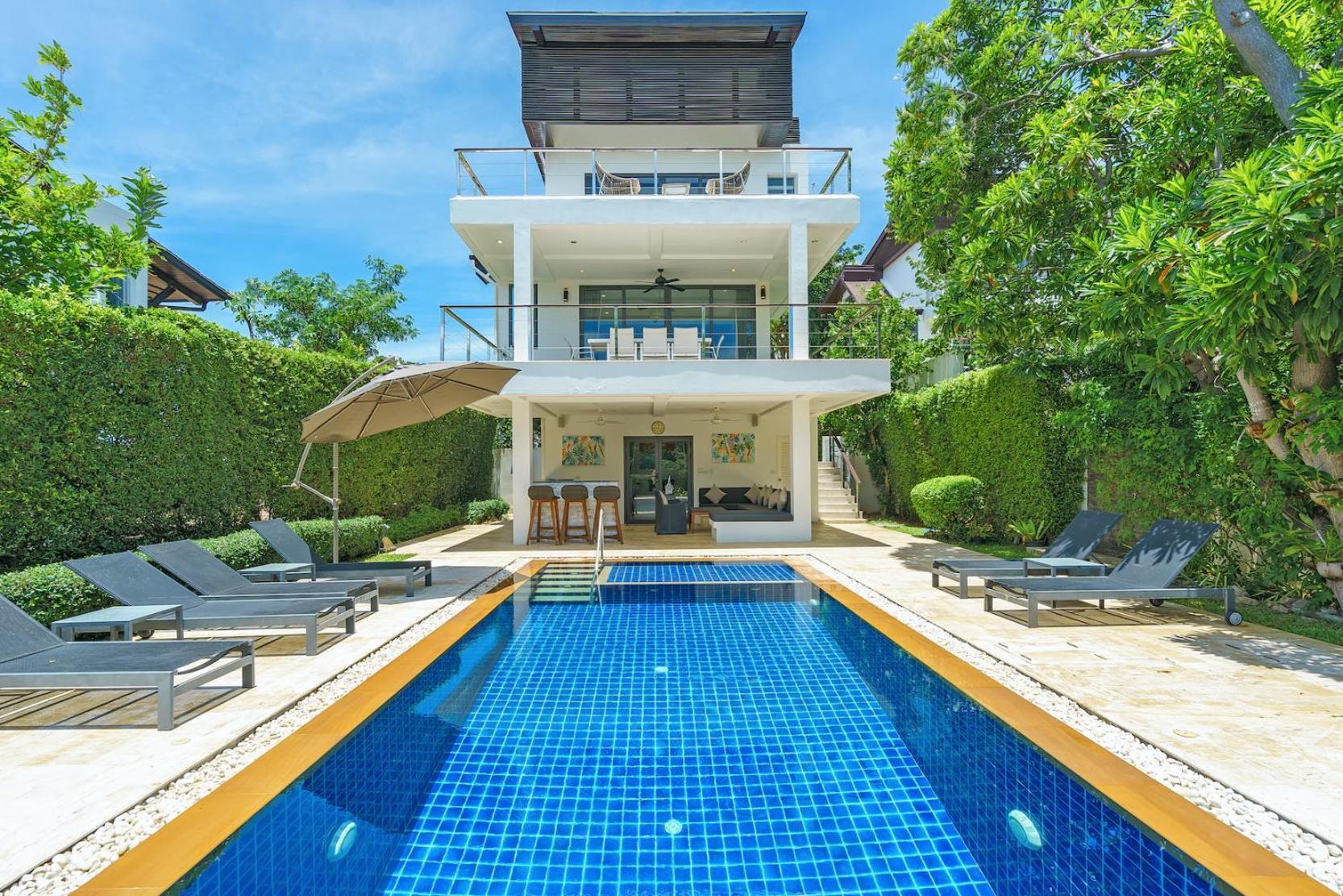 3 Bedroom Luxury 5 Star Seaview Villa Esprit Sdv087-By Samui Dream Villas Банг-Рак Экстерьер фото
